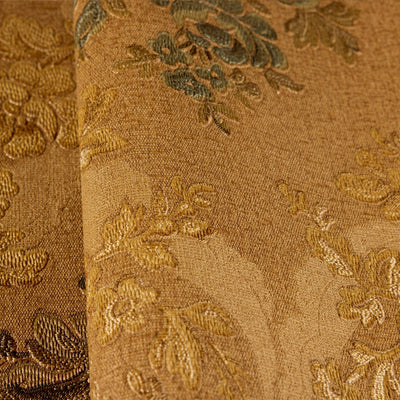 Brown Floral Embossed Wallpaper, Turquoise Flowers Home Wall Decor, Aesthetic Wallpaper, Textured Wallcovering Non-Adhesive and Non-Peel and Stick - Adawall -Houston Wallpaper Store - Walcoverings, Curtains & Wall Panels