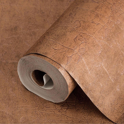 Brown Luxury Leather Look Faux Wallpaper, 3D Embossed textured, Metallic rustic Patterns Decor - Adawall -Houston Wallpaper Store - Walcoverings, Curtains & Wall Panels