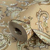 Brown Luxury Paisley Deep Embossed Wallpaper, Traditional Rich Textured Wallcovering - Adawall -Houston Wallpaper Store - Walcoverings, Curtains & Wall Panels