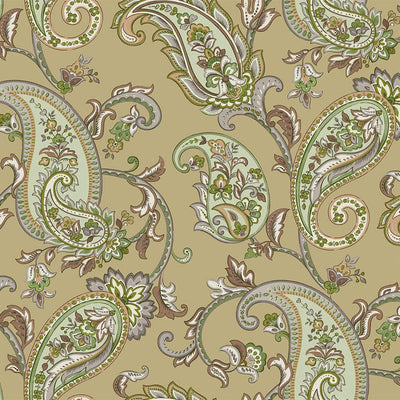 Brown Luxury Paisley Deep Embossed Wallpaper, Traditional Rich Textured Wallcovering - Adawall -Houston Wallpaper Store - Walcoverings, Curtains & Wall Panels
