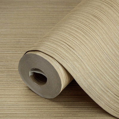 Brown Modern Embossed Striped Wallpaper, Plain Solid Color Textured Wallcovering - Adawall -Houston Wallpaper Store - Walcoverings, Curtains & Wall Panels