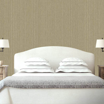 Brown Modern Embossed Striped Wallpaper, Plain Solid Color Textured Wallcovering - Adawall -Houston Wallpaper Store - Walcoverings, Curtains & Wall Panels