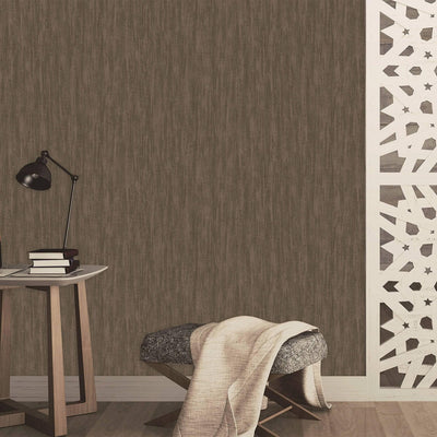 Brown Modern Stripped Pattern Wallpaper, Embossed 3D Textured Neutral Colors Abstract Wallcovering - Adawall -Houston Wallpaper Store - Walcoverings, Curtains & Wall Panels