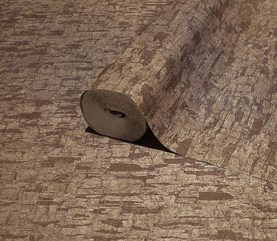 Brown Neutral Cork Wood Bark Wallpaper, Wood Grain Tree Trunk Deep Embossed Rich Textured Wallcovering - Adawall -Houston Wallpaper Store - Walcoverings, Curtains & Wall Panels