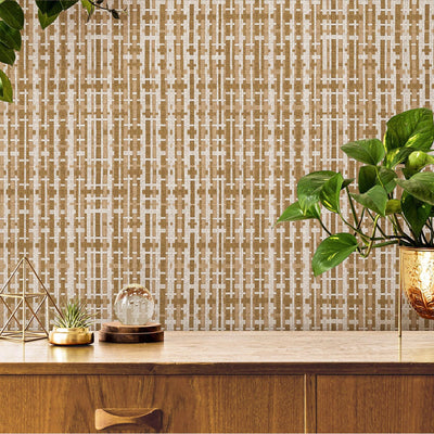 Brown Realistic Basket Weave Wallpaper, 3D Deep Embossed Premium Wallcovering - Adawall -Houston Wallpaper Store - Walcoverings, Curtains & Wall Panels