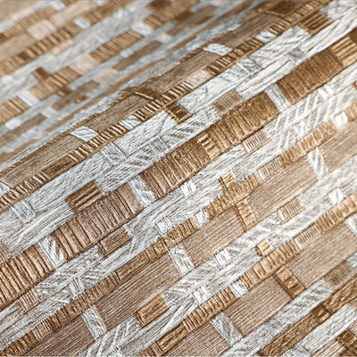Brown Realistic Basket Weave Wallpaper, 3D Deep Embossed Premium Wallcovering - Adawall -Houston Wallpaper Store - Walcoverings, Curtains & Wall Panels