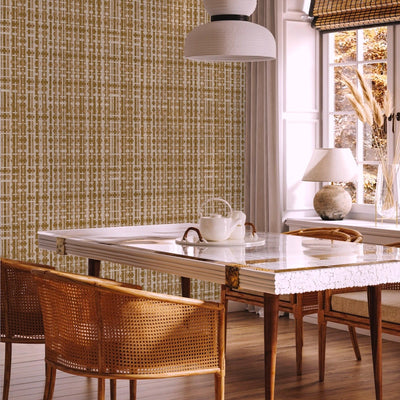 Brown Realistic Basket Weave Wallpaper, 3D Deep Embossed Premium Wallcovering - Adawall -Houston Wallpaper Store - Walcoverings, Curtains & Wall Panels