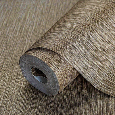 Brown Thin Modern Striped Wallpaper, Deep Embossed Textured Modern Wallcovering - Adawall -Houston Wallpaper Store - Walcoverings, Curtains & Wall Panels