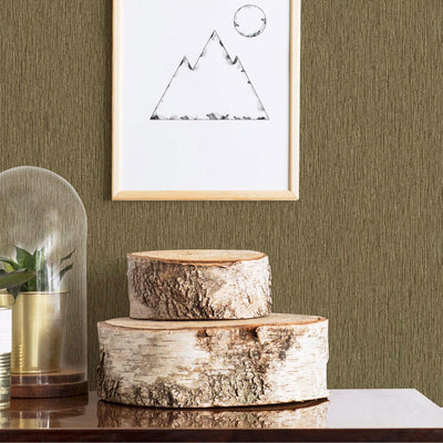 Brown Thin Modern Striped Wallpaper, Deep Embossed Textured Modern Wallcovering - Adawall -Houston Wallpaper Store - Walcoverings, Curtains & Wall Panels