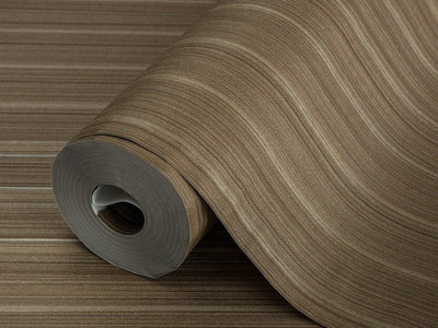 Brown Thin Striped 3D Embossed Wallpaper, Stylish Fabric Like Patterns Wallcovering - Adawall -Houston Wallpaper Store - Walcoverings, Curtains & Wall Panels