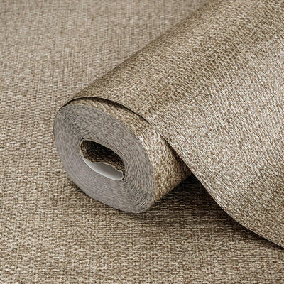 Brown Woven Textured Jute Wallpaper, Burlap Pattern Fiber Weave Pattern Non-Pasted - Adawall -Houston Wallpaper Store - Walcoverings, Curtains & Wall Panels