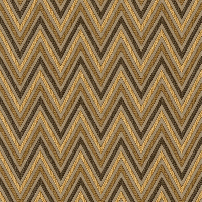 Chevron Wallpaper, Brown, Yellow Geometric Deep Embossed Zigzag Pattern Geometric Wallcovering - Adawall -Houston Wallpaper Store - Walcoverings, Curtains & Wall Panels