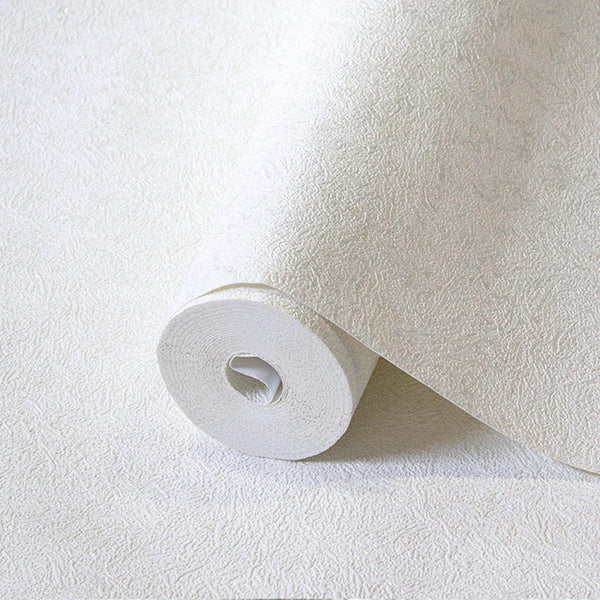 Chic 3D Embossed Wallpaper, Off White Glittering Solid Color Modern Wall Paper for Home and Commercial Use, Non-Woven - Adawall -Houston Wallpaper Store - Walcoverings, Curtains & Wall Panels