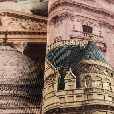 Cityscape Buildings Wallpaper, Rich Textured Wallcovering, Traditional, Modern Wallpaper, Extra Large 114 sq ft Roll, Washable, Colorful - Adawall -Houston Wallpaper Store - Walcoverings, Curtains & Wall Panels