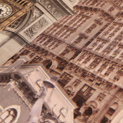 Cityscape Buildings Wallpaper, Rich Textured Wallcovering, Traditional, Modern Wallpaper, Extra Large 114 sq ft Roll, Washable, Colorful - Adawall -Houston Wallpaper Store - Walcoverings, Curtains & Wall Panels