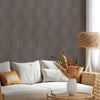 Contemporary 3D Embossed Geometric Wallpaper, Brown, Gray Modern Chevron Herringbone Shapes Wallcovering, Sturdy, Large 177 sq ft Roll - Adawall -Houston Wallpaper Store - Walcoverings, Curtains & Wall Panels