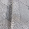 Contemporary 3D Embossed Geometric Wallpaper, Gray, Beige Modern Chevron Herringbone Shapes Wallcovering, Sturdy, Large 177 sq ft Roll - Walloro High End Wallcoverings & More