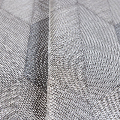 Contemporary 3D Embossed Geometric Wallpaper, Gray, Beige Modern Chevron Herringbone Shapes Wallcovering, Sturdy, Large 177 sq ft Roll - Adawall -Houston Wallpaper Store - Walcoverings, Curtains & Wall Panels