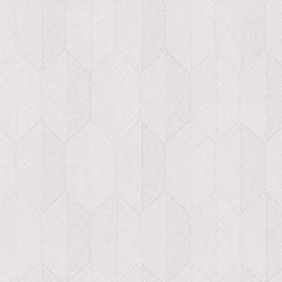 Contemporary 3D Embossed Geometric Wallpaper, Off White Modern Chevron Herringbone Shapes Wallcovering, Sturdy, Large 177 sq ft Roll - Adawall -Houston Wallpaper Store - Walcoverings, Curtains & Wall Panels