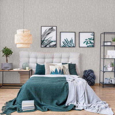Contemporary Plain Textured Wallpaper, Light Gray Elegant Distressed Design, Washable, Large 114 sq ft Roll - Adawall -Houston Wallpaper Store - Walcoverings, Curtains & Wall Panels