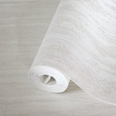 Contemporary Plain Textured Wallpaper, White Elegant Distressed Design, Washable, Large 114 sq ft Roll - Adawall -Houston Wallpaper Store - Walcoverings, Curtains & Wall Panels