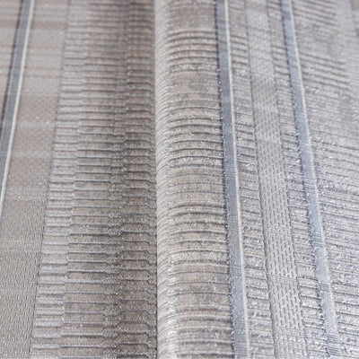 Contemporary Stripe Pattern Embossed Wallpaper, Light Gray, Silver Professional Luxury Striped Wall Paper, Non-Woven - Adawall -Houston Wallpaper Store - Walcoverings, Curtains & Wall Panels