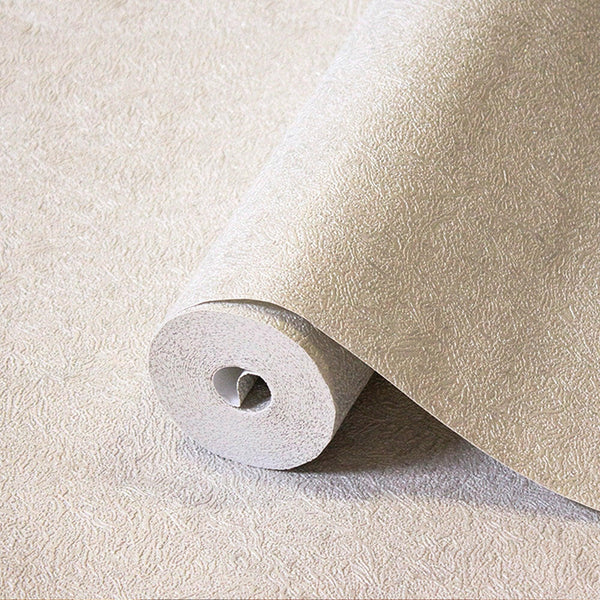 Cream Chic Embossed Wallpaper for Home Decor, Glittering Solid Color Modern Wall Paper - Adawall -Houston Wallpaper Store - Walcoverings, Curtains & Wall Panels