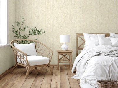 Cream Cork Textured Wallpaper, Wood Tree Bark Grain Design Stylish Realistic Wallcovering - Adawall -Houston Wallpaper Store - Walcoverings, Curtains & Wall Panels