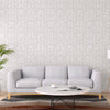 Cream Lace Trellis Wallpaper, Shiny Silver Gold Patterns Faded Colors Damask Design - Adawall -Houston Wallpaper Store - Walcoverings, Curtains & Wall Panels