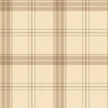 Cream Large Plaid Textured Wallpaper, Tartan Fabric Pattern Classical Modern Non-Pasted Wallcovering - Walloro High End Wallcoverings & More