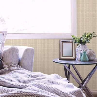 Cream Realistic Basket Weave Wallpaper, 3D Deep Embossed Premium Wallcovering - Adawall -Houston Wallpaper Store - Walcoverings, Curtains & Wall Panels