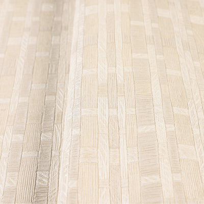Cream Realistic Basket Weave Wallpaper, 3D Deep Embossed Premium Wallcovering - Adawall -Houston Wallpaper Store - Walcoverings, Curtains & Wall Panels