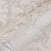 Cream, Silver Luxury 3D Damask Wallpaper, Premium Sparkling Velvet Feeling Flocked Wallcovering - Adawall -Houston Wallpaper Store - Walcoverings, Curtains & Wall Panels