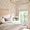 Cream Timeless Floral Embossed Rose Wallpaper, Flocked Vivid Color Rose Flowers Pattern - Adawall -Houston Wallpaper Store - Walcoverings, Curtains & Wall Panels