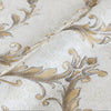 Damask Deep Embossed Wallpaper, Off White, Yellow Luxury 3D Non-Pasted Wallcovering, Shimmering, Traditional Non-Woven Wall Decor - Adawall -Houston Wallpaper Store - Walcoverings, Curtains & Wall Panels