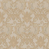 Damask Flocked Velvet Feel Wallpaper, Beige Deep 3D Embossed Quilted Texture Luxury Wallcovering, Non-Woven - Walloro High End Wallcoverings & More