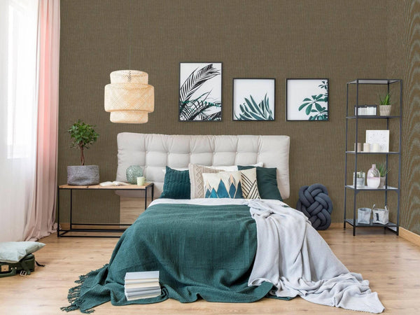 Dark Brown Contemporary Textured Traditional wallpaper, Mono Color Neutral wallpapering - Adawall -Houston Wallpaper Store - Walcoverings, Curtains & Wall Panels