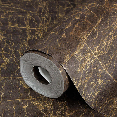 Dark Brown Luxury Leather Look Faux Wallpaper, 3D Embossed textured, Metallic rustic Patterns Decor - Adawall -Houston Wallpaper Store - Walcoverings, Curtains & Wall Panels