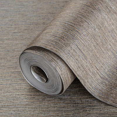 Dark Brown Thin Modern Striped Wallpaper, Deep Embossed Textured Modern Wallcovering - Adawall -Houston Wallpaper Store - Walcoverings, Curtains & Wall Panels