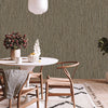 Dark Brown Thin Modern Striped Wallpaper, Deep Embossed Textured Modern Wallcovering - Walloro High End Wallcoverings & More