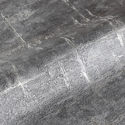 Dark Gray Abstract Metallic Lines Wallpaper, 3D Deep Embosed Silver Gold Rustic Geometric Interior Decor - Adawall -Houston Wallpaper Store - Walcoverings, Curtains & Wall Panels