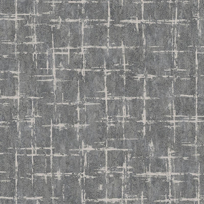 Dark Gray Abstract Metallic Lines Wallpaper, 3D Deep Embosed Silver Gold Rustic Geometric Interior Decor - Adawall -Houston Wallpaper Store - Walcoverings, Curtains & Wall Panels