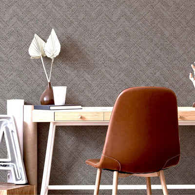 Dark Gray Metallic Lines Abstract Wallpaper, 3D Embossed Realistic Shiny Lines Wallcovering - Adawall -Houston Wallpaper Store - Walcoverings, Curtains & Wall Panels