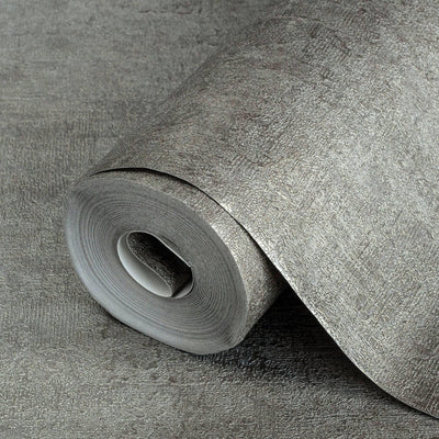 Dark Gray Stylish Distressed 3D Embossed Wallpaper, Farmhouse Rustic Textured Wallcovering - Adawall -Houston Wallpaper Store - Walcoverings, Curtains & Wall Panels