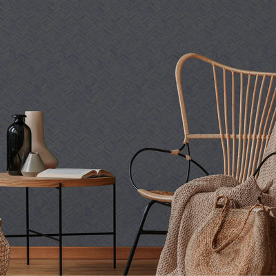 Dark Neutral Geometric Modern Textured Wallpaper, Contemporary Minimalist Wallcovering, Wall Accent - Adawall -Houston Wallpaper Store - Walcoverings, Curtains & Wall Panels