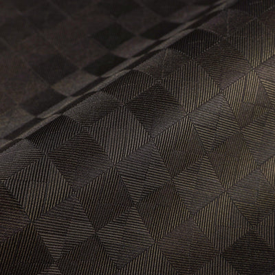 Dark Tan Solid Color Square Pattern Wallpaper, 3D Embossed Glossy Sleek Checkered Geometric Wall Paper - Adawall -Houston Wallpaper Store - Walcoverings, Curtains & Wall Panels