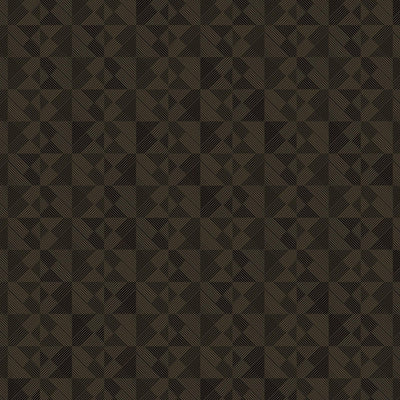 Dark Tan Solid Color Square Pattern Wallpaper, 3D Embossed Glossy Sleek Checkered Geometric Wall Paper - Adawall -Houston Wallpaper Store - Walcoverings, Curtains & Wall Panels