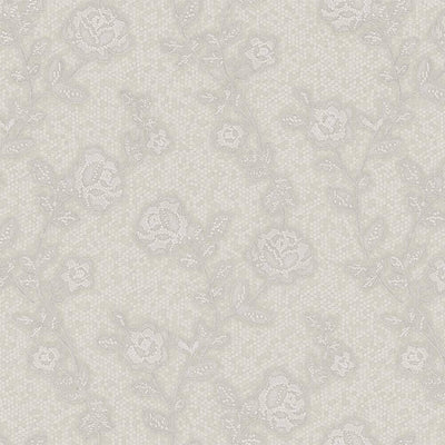 Decorative Gray Flowered Embossed Wallpaper, Home Wall Decor, Aesthetic Wallpaper, Textured Wallcovering Non-Adhesive - 41.7”W X 393”H - Adawall -Houston Wallpaper Store - Walcoverings, Curtains & Wall Panels