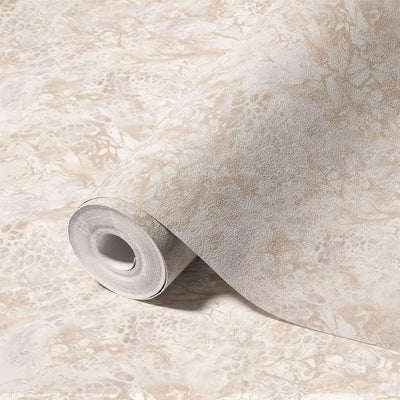 Decorative Marble Embossed Light Beige Textured Wallpaper, Home Wall Decor, Aesthetic Wallpaper, Wall Covering Non-Adhesive, Large 177 sq ft Roll - Adawall -Houston Wallpaper Store - Walcoverings, Curtains & Wall Panels
