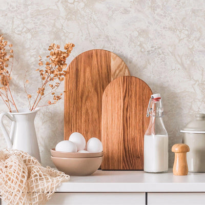 Decorative Marble Embossed Light Beige Textured Wallpaper, Home Wall Decor, Aesthetic Wallpaper, Wall Covering Non-Adhesive, Large 177 sq ft Roll - Adawall -Houston Wallpaper Store - Walcoverings, Curtains & Wall Panels